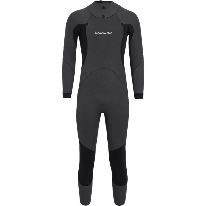 2024 Orca Hombres Zeal Hi-Vis Back Zip Open Water Swim Neopreno NN2Z - Black